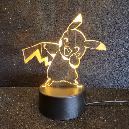 Playful Pikachu Shaped LED Night Light