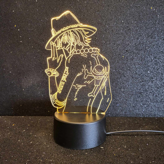 Ace Character Night Light for One Piece Fans