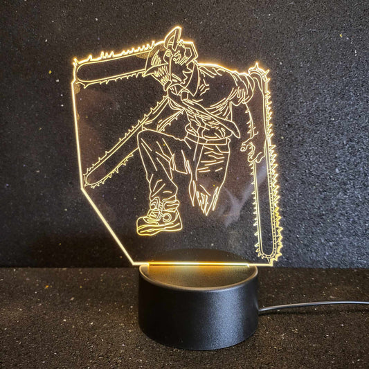 Fighting Denji Character Night Light for Chainsaw Man Fans