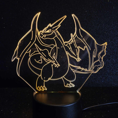 Powerful Mega Charizard Y Shaped LED Night Light Dark