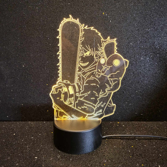 Denji & Pochita Cool Stance Night Light for Chainsaw Man Fans