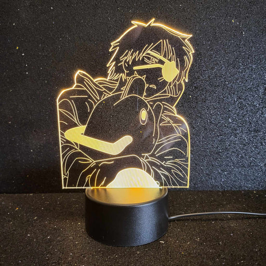 Pochita Licking Denji Night Light for Chainsaw Man Fans