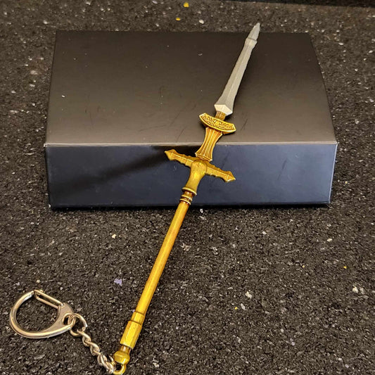 Dark Souls Dragonslayer Spear Keychain - Front View