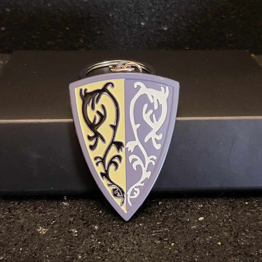 Dark Souls Grass Crest Shield Keychain - Front View