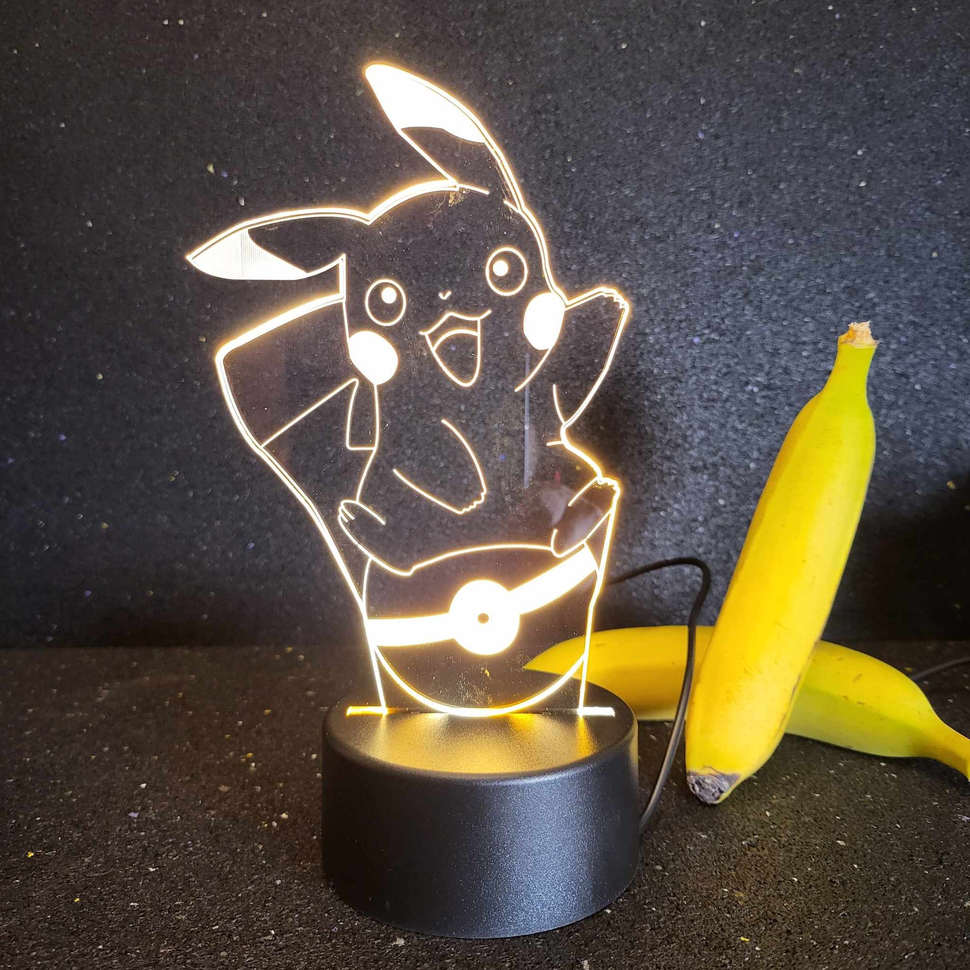 Pokemon Pikachu on Poke Ball Lamp for Kids' Rooms