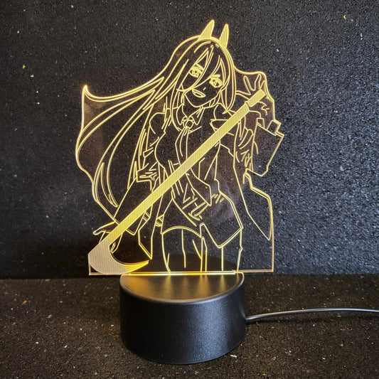 Power with Scythe Character Night Light for Chainsaw Man Fans