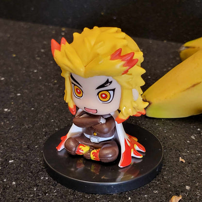 Chibi Kyojuro Collectible Statue for Demon Slayer Fans