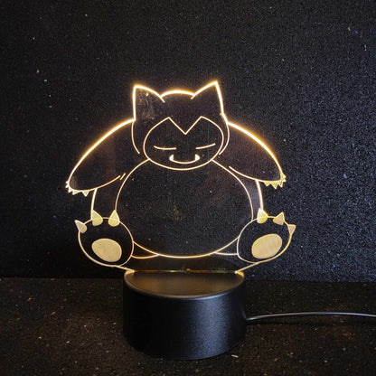 Relaxing Snorlax Shaped LED Night Light Dark