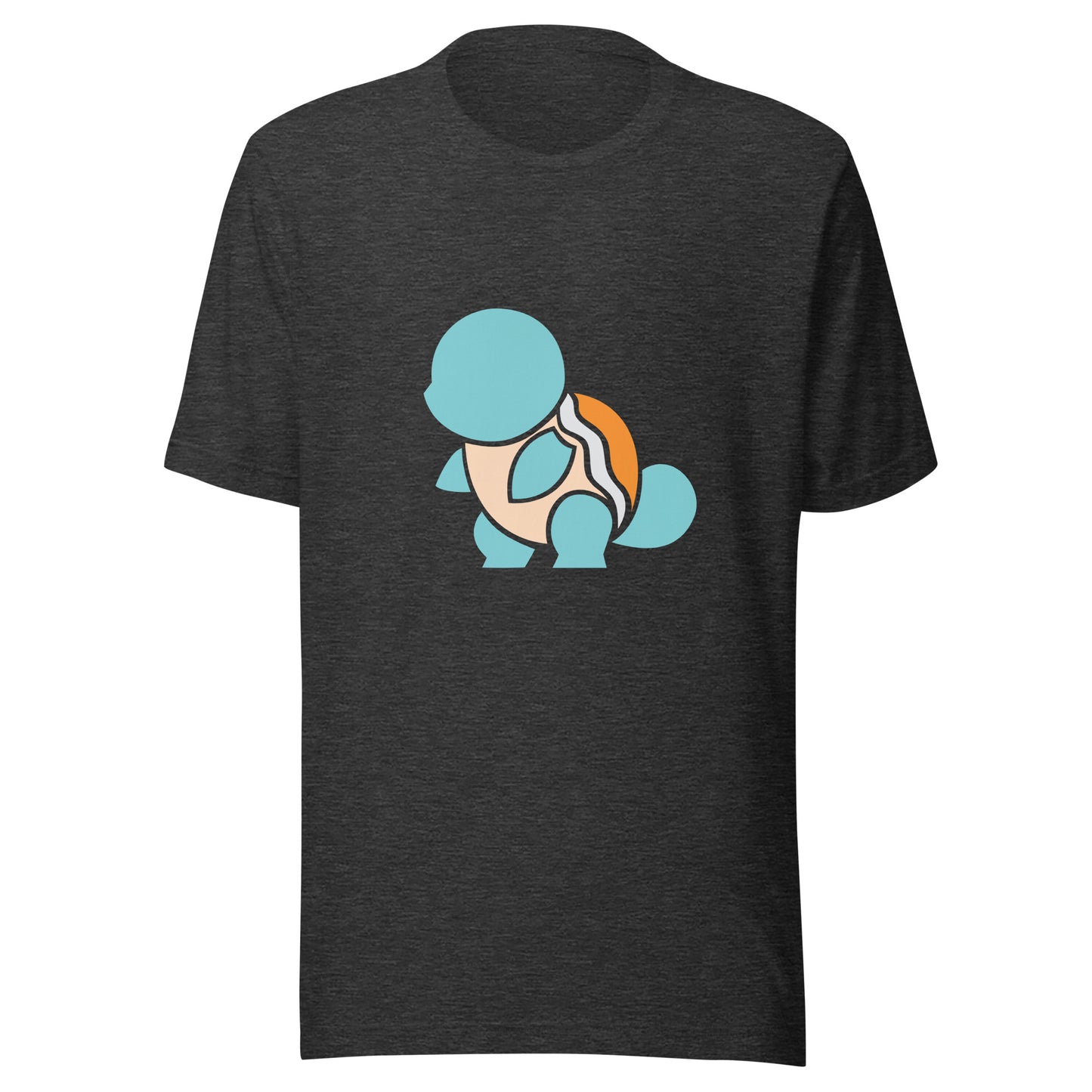 Cotton Tee With Squirtle Logo Dark Grey