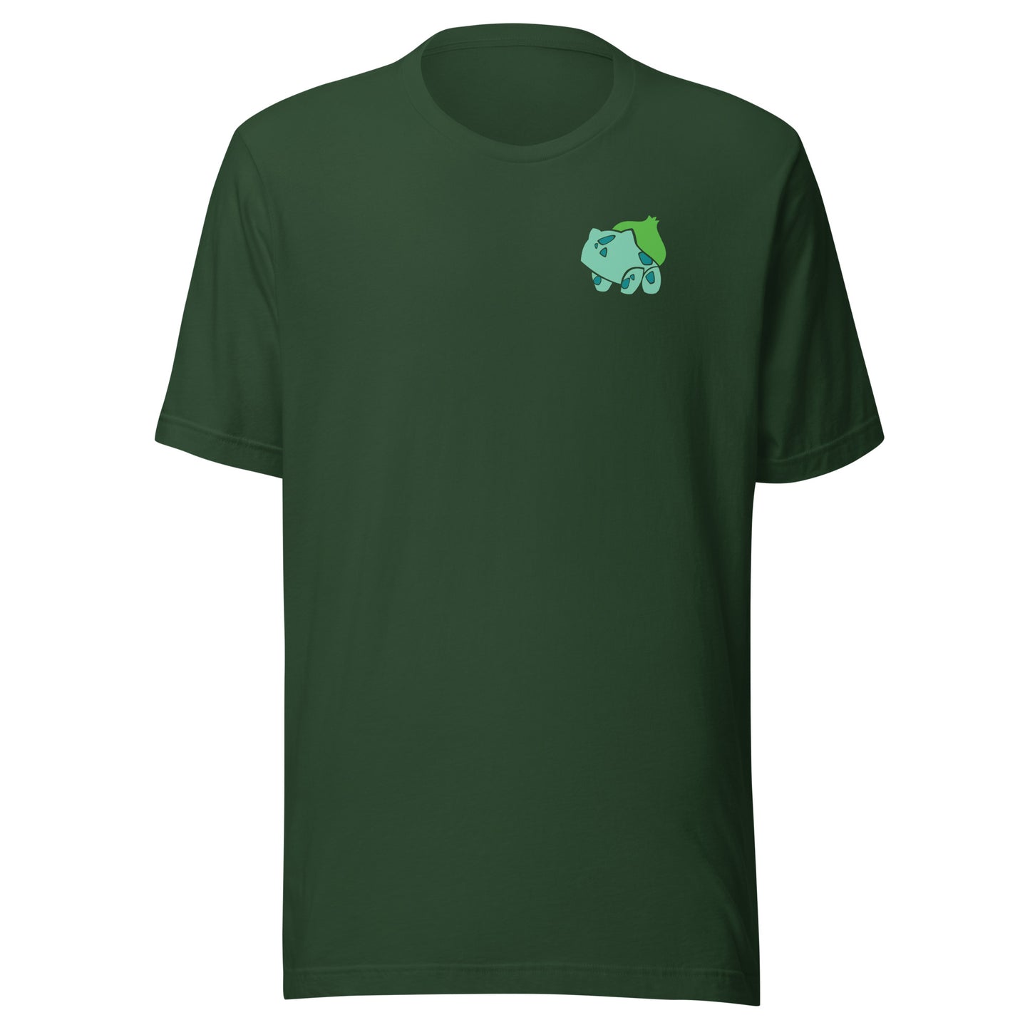 Pokémon T-Shirt with subtle Bulbasaur logo Green