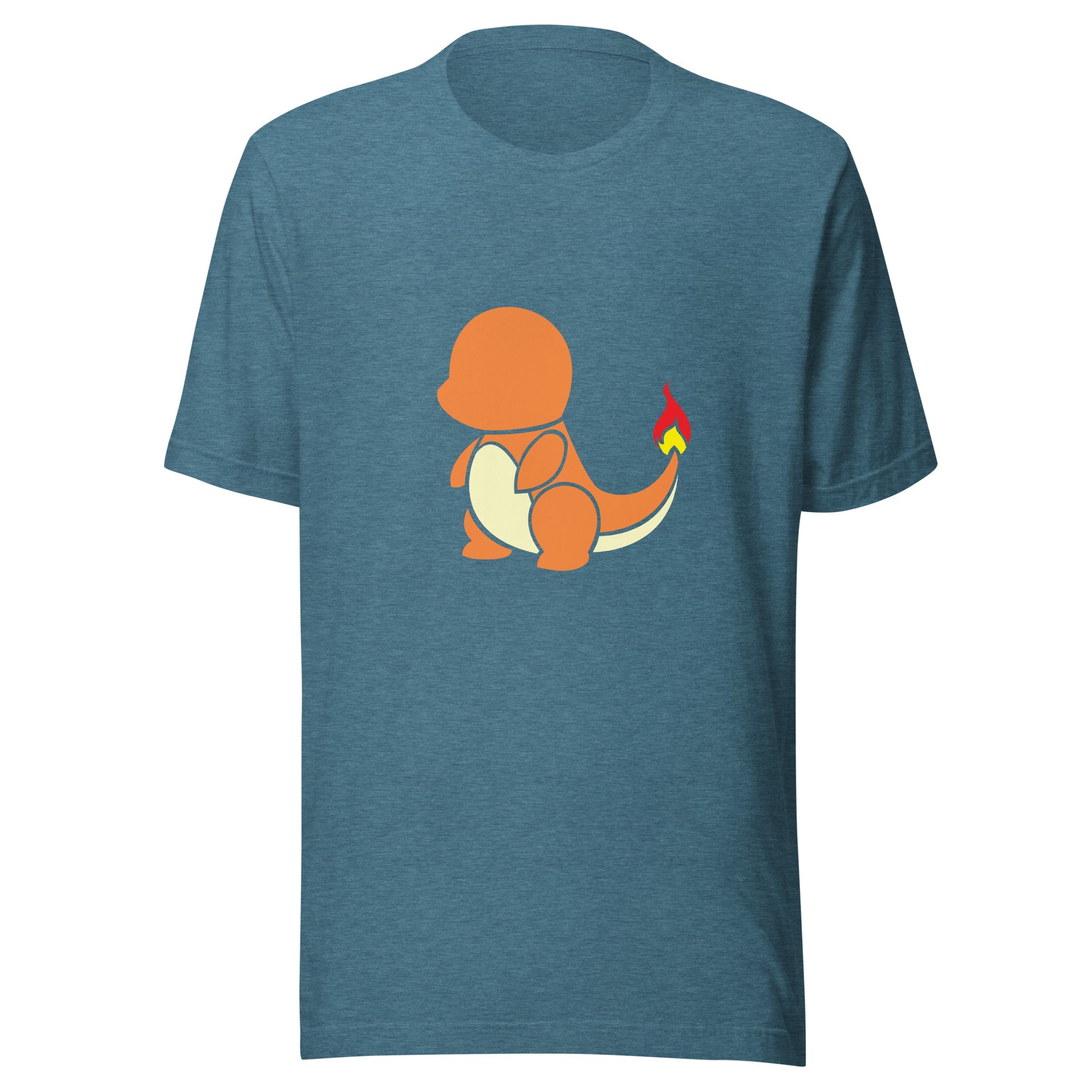 Vibrant Charmander graphic on Pokémon T-Shirt Teal