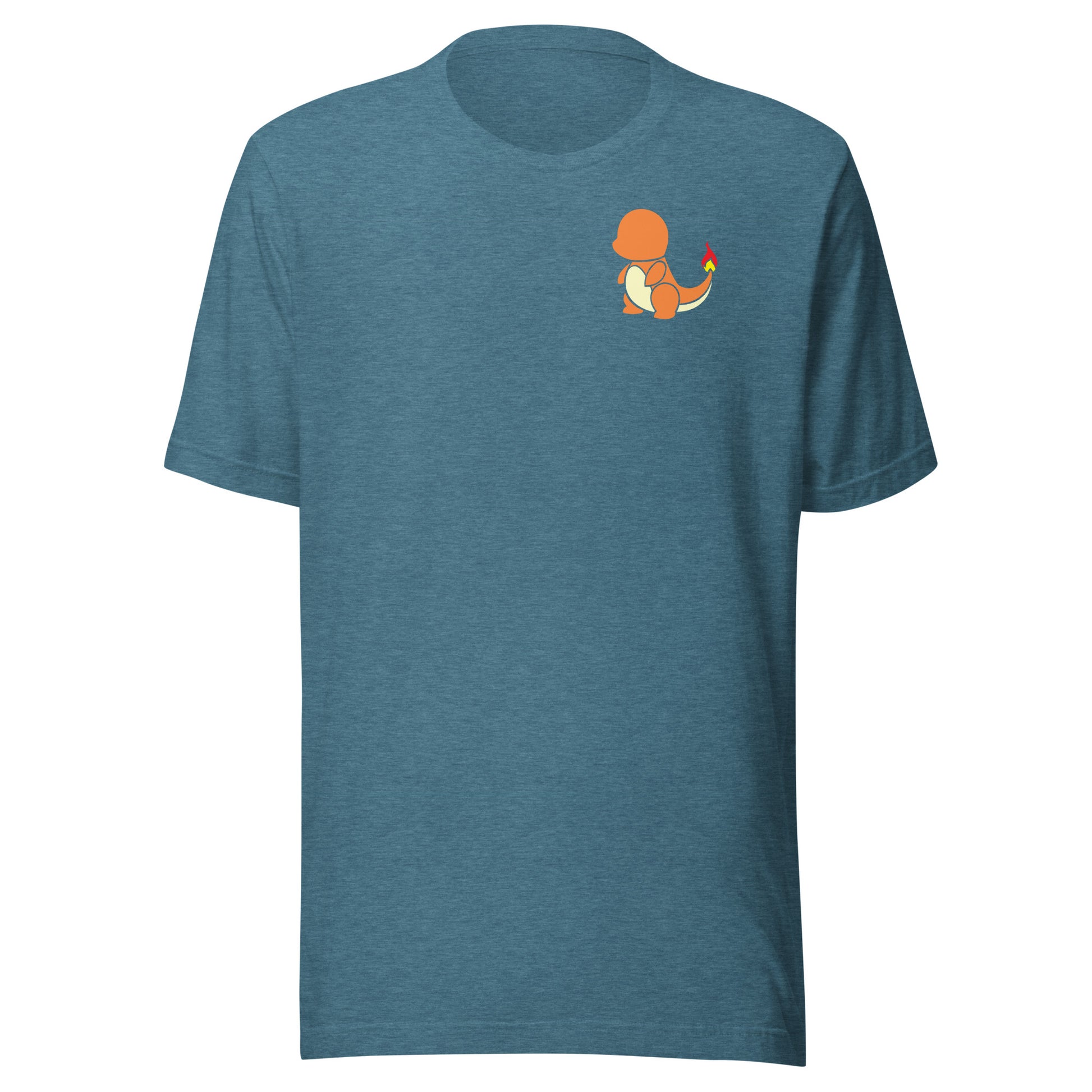 Pokémon T-Shirt with discreet Charmander emblem Light Blue