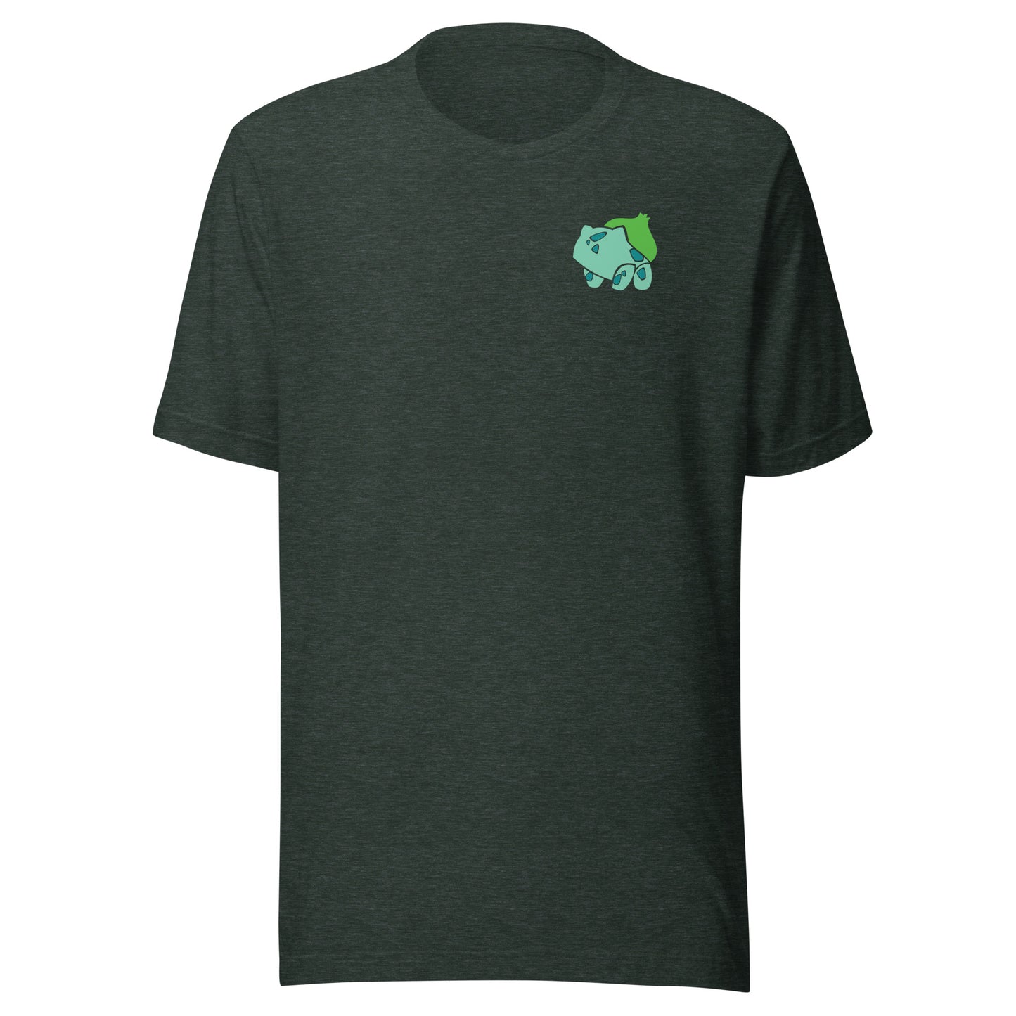 Pokémon Bulbasaur T-Shirt with small chest logo Dark Green