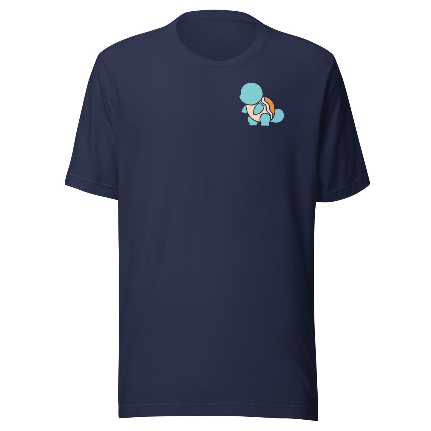 Squirtle Left Chest T-Shirt - Casual Elegance Navy Blue